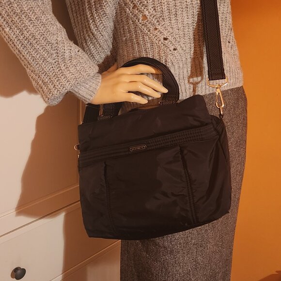 Ladies Nylon Multi Pockets Compartments  Beside-U purse bag tote - new unused - Picture 10 of 16
